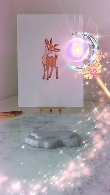 A little deer, a little magic — original image from 3D Wonderlab