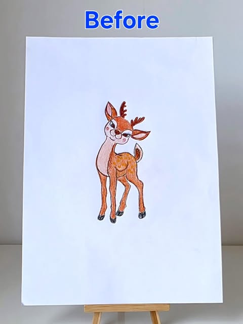 The deer that started it all — original image from 3D Wonderlab