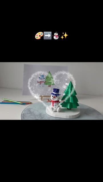 A snow globe story — original image from 3D Wonderlab