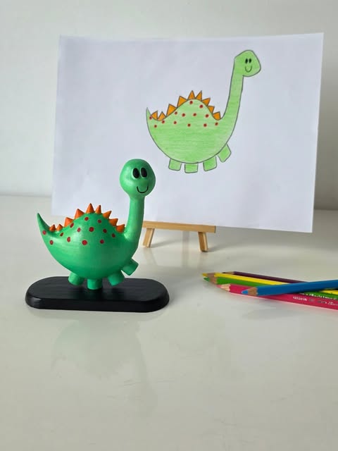 The original and the artwork — original image from 3D Wonderlab